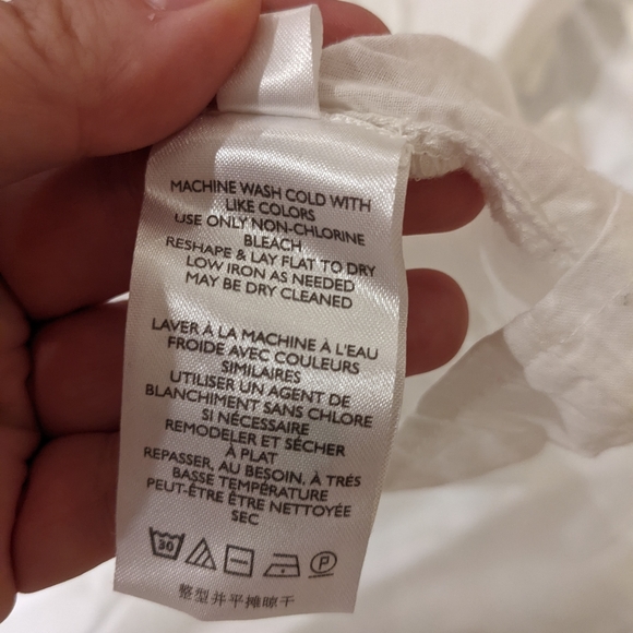 Urban Outfitters XS White Summer Mini Dress Tie Neck Boho Halter - Picture 9 of 10